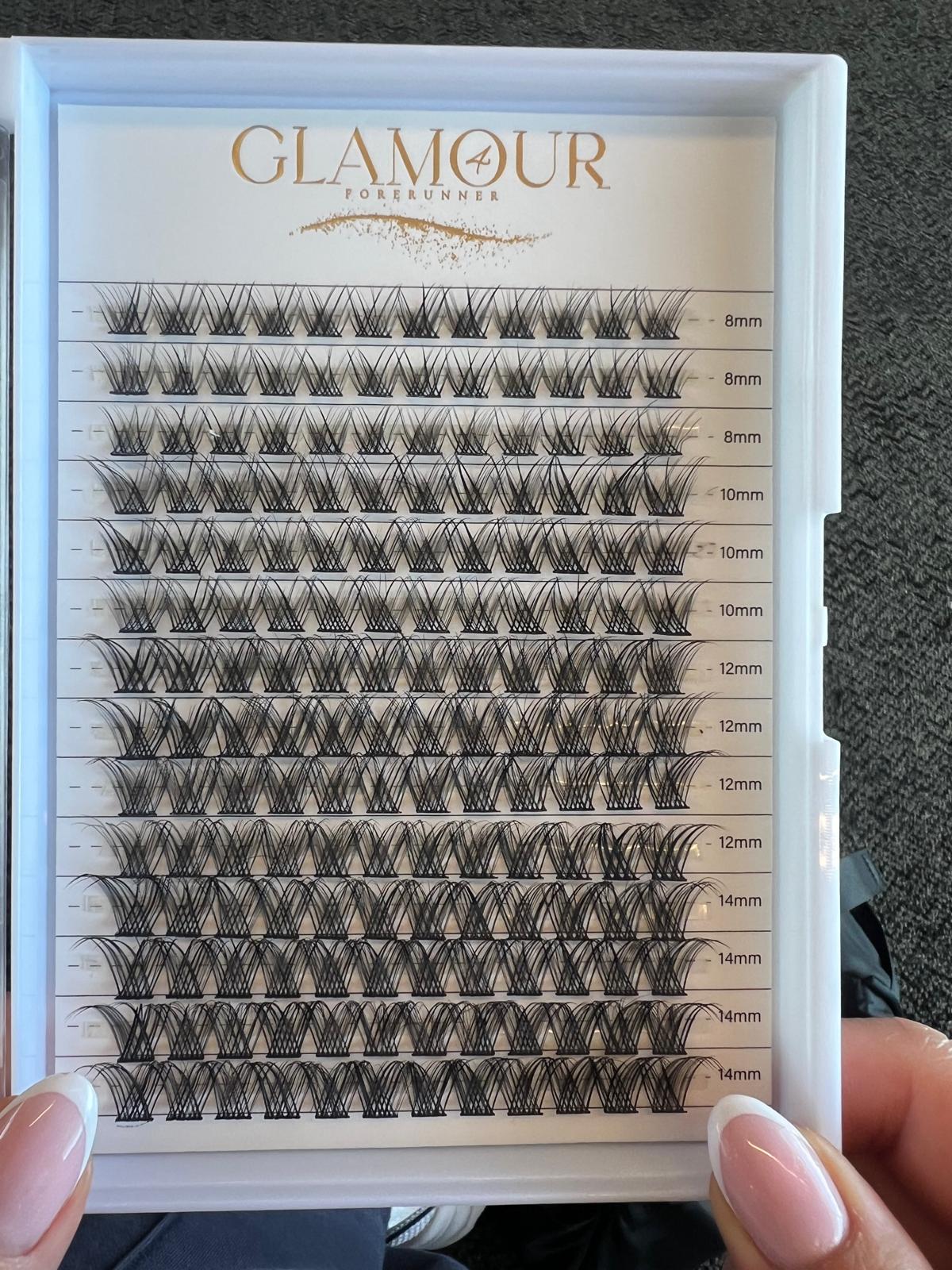 RoyalGlam Lash | Luxurious 112pcs Lash Cluster C Curl 8-14mm 14Rows Natural Look| Thickness 0.07mm 30D-40D Mixed Length by Glamour by Forerunner
