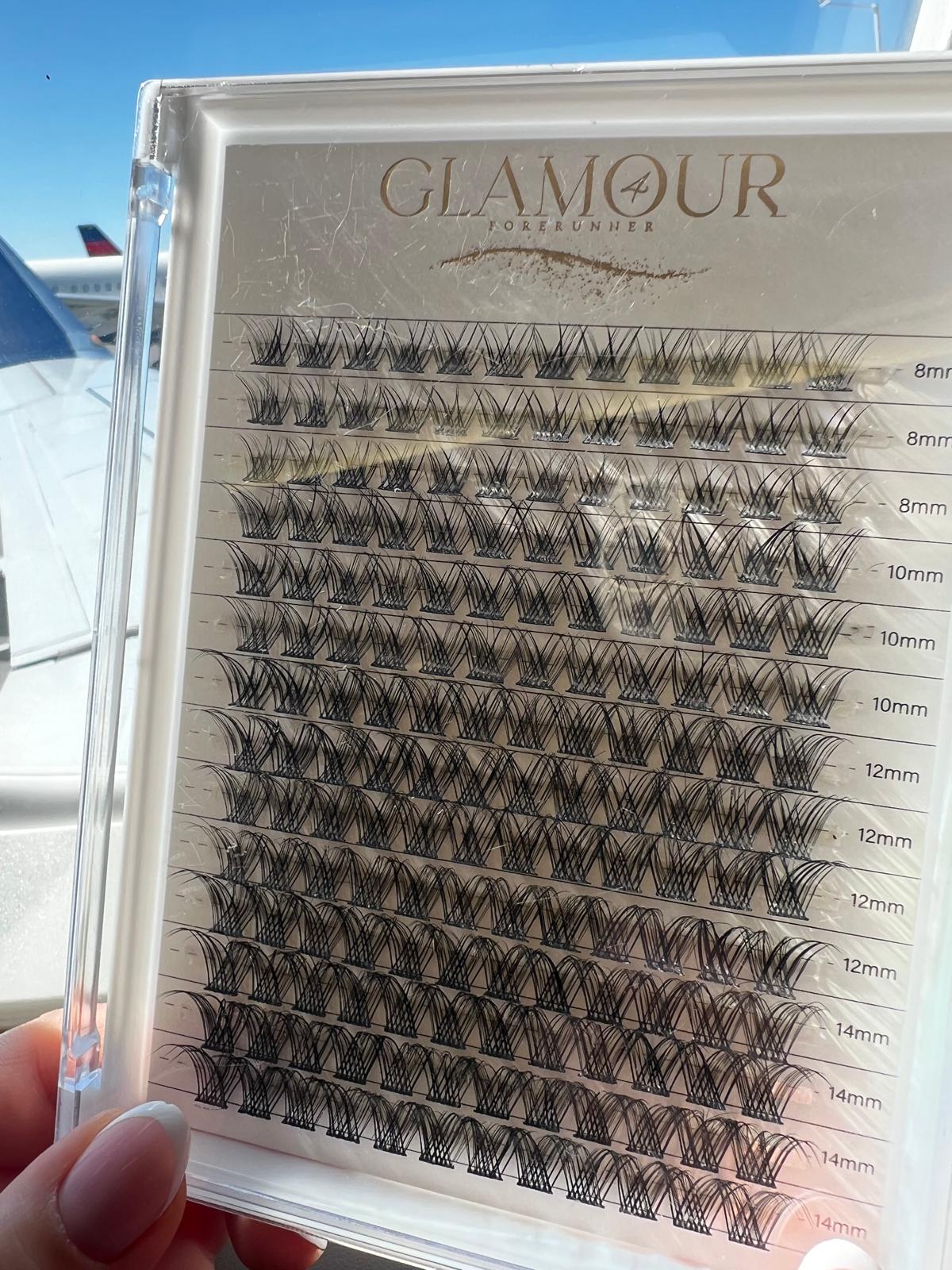 RoyalGlam Lash | Luxurious 112pcs Lash Cluster C Curl 8-14mm 14Rows Natural Look| Thickness 0.07mm 30D-40D Mixed Length by Glamour by Forerunner