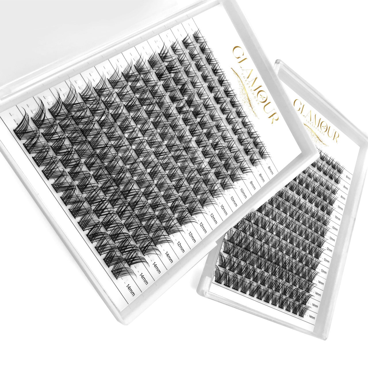 RoyalGlam Lash | Luxurious 112pcs Lash Cluster C Curl 8-14mm 14Rows Natural Look| Thickness 0.07mm 30D-40D Mixed Length by Glamour by Forerunner