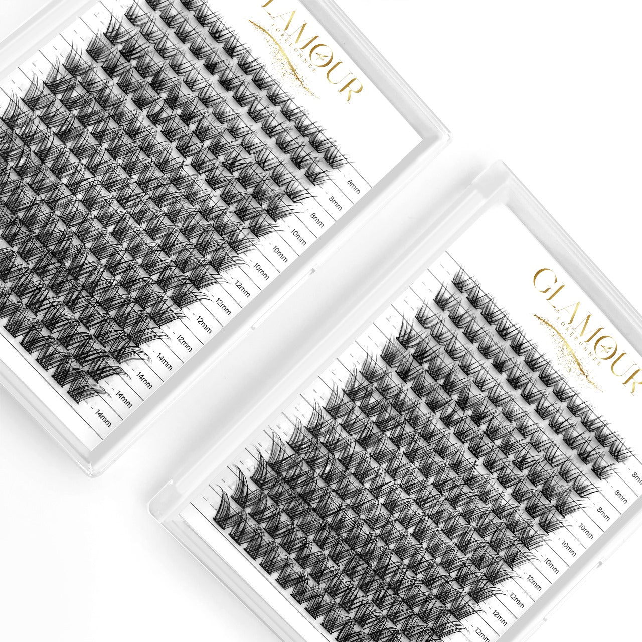 RoyalGlam Lash | Luxurious 112pcs Lash Cluster C Curl 8-14mm 14Rows Natural Look| Thickness 0.07mm 30D-40D Mixed Length by Glamour by Forerunner